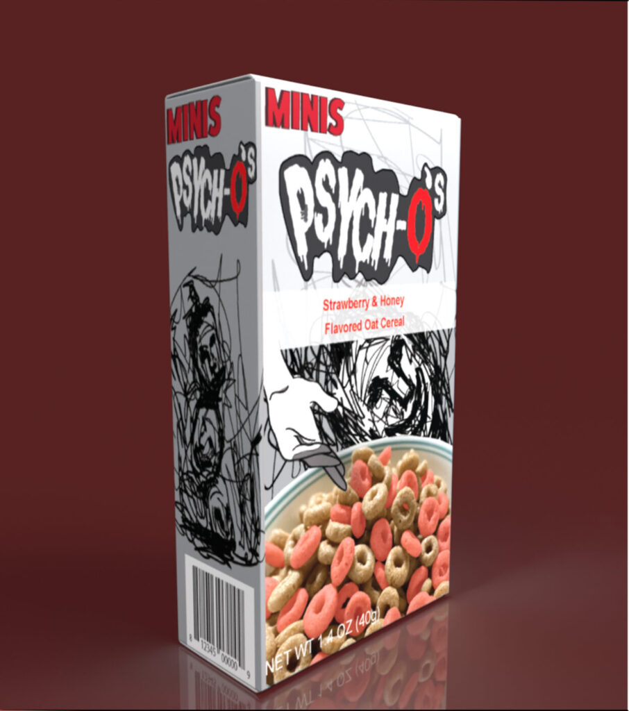 Psychos cereal box mock up